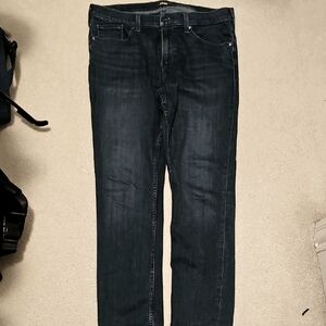 Paige Federal Slim Straight Dark Blue 34 X 32